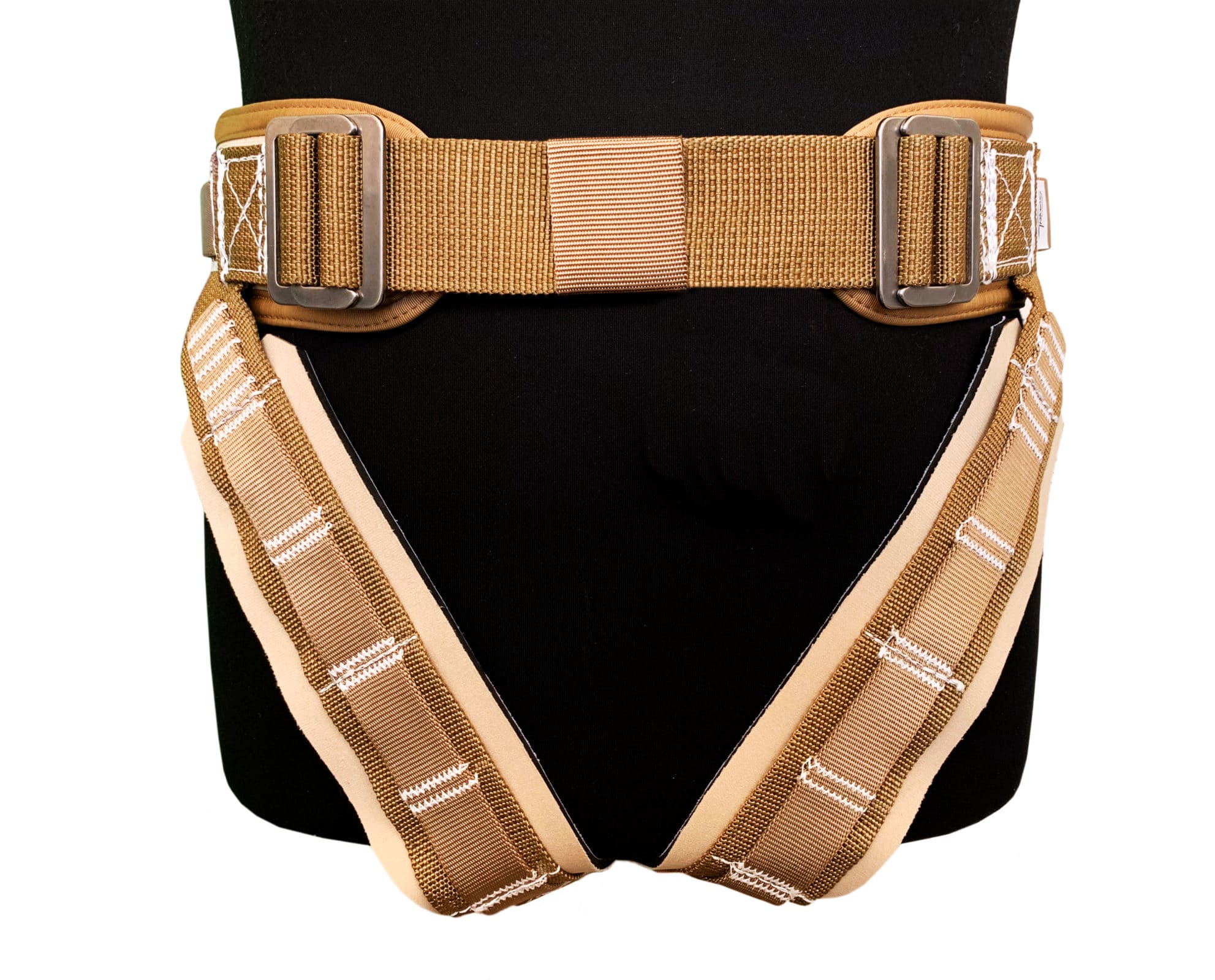 Black Adjustable Safety Harness Seat Bust Belt for Aerial Wire Action Film 